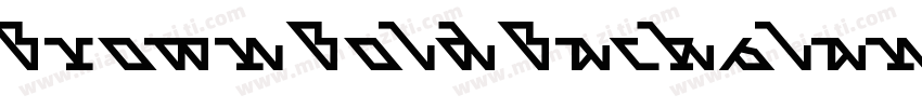 Brown Bold Backslanted字体转换